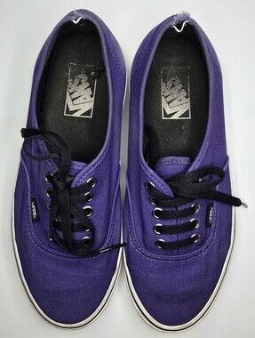 Vans Authentic Purple Canvas Low Top Sneakers Men's 8 / Women's 9.5